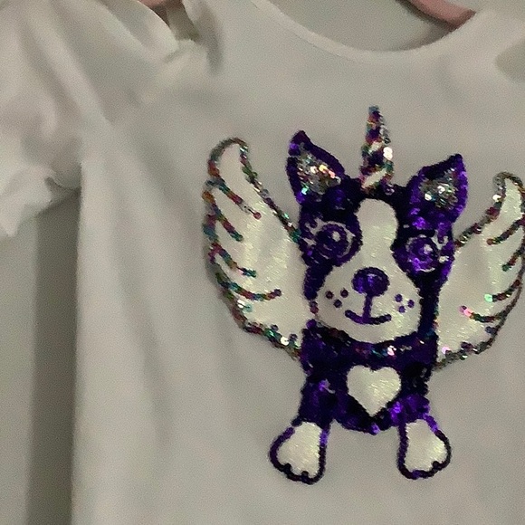 Dog with wings white shirt - Picture 2 of 2